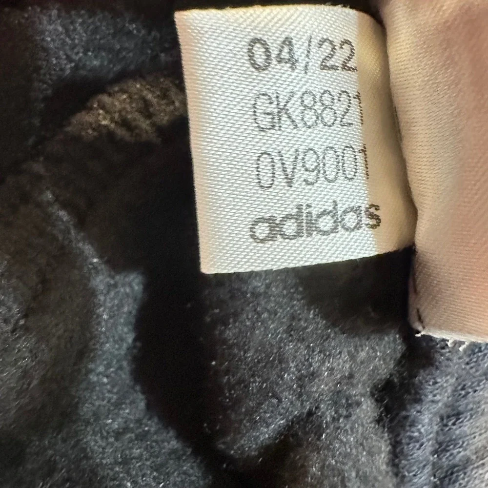 Adidas Sweatpants Men 2XL Black 3-Stripe Fleece Joggers Activewear Pants